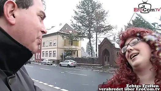 Tombul Almanlar sokakta yaklaşıp seks yapmaya ikna ediliyor